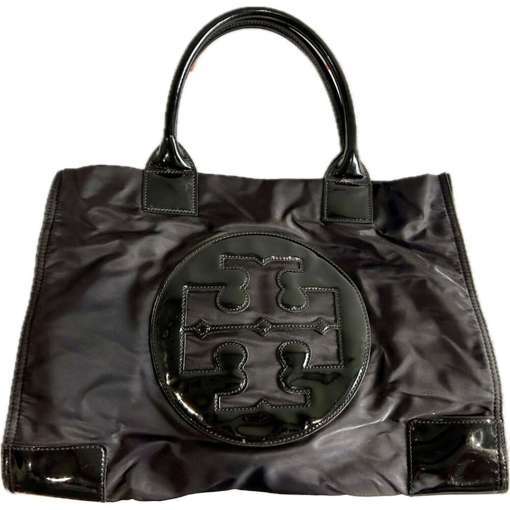 Tory Burch Black Logo Tote